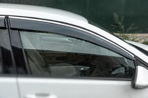 Volkswagen Golf 7/E-Golf 2012-2020 Window Deflectors with Chrome Trim HB (4 pcs, Sunplex Chrome) photo 4