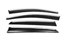 Volkswagen Golf 7/E-Golf 2012-2020 Window Deflectors with Chrome Trim HB (4 pcs, Sunplex Chrome) photo 5