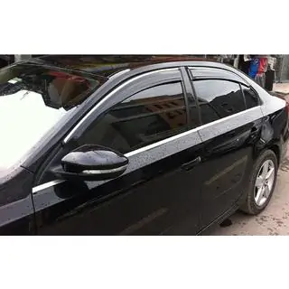 Window Deflectors with Chrome Trim (4 pcs, Sunplex Chrome) photo 2