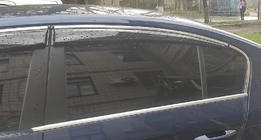 Volkswagen Passat B7 2012-2015 Window Deflectors with Chrome Trim SD (4pcs, EU, Sunplex Chrome) photo 3