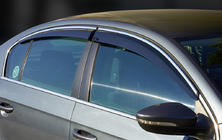 Volkswagen Passat B8 2015-2023 Window Deflectors with Chrome Trim SD (4 pcs, Sunplex Chrome) photo 1