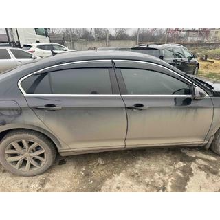 Window Deflectors with Chrome Trim SD (4 pcs, Sunplex Chrome) Volkswagen Passat B8 2015-2023 photo 3