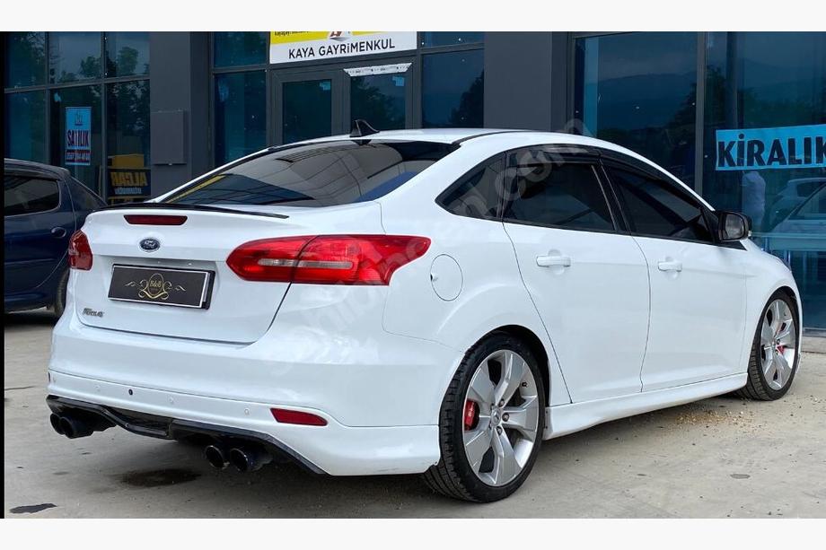 Ford Focus III 2011-2017 Sedan LIP Spoiler (Sunplex, black) (107.2cm x 5.5cm) Photo 2