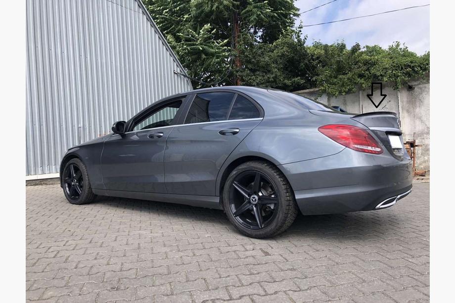 Mercedes C-class W205 2014-2021 Lip Spoiler (Sunplex, black) (125.9cm *6cm) Photo 3