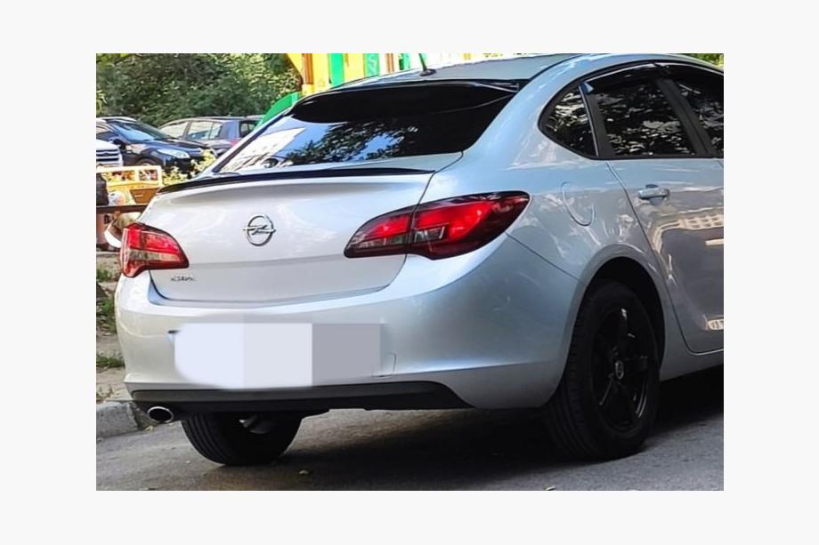 Opel Astra J 2009-2015 Sedan Lip Spoiler (Sunplex, Black) (115cm x 5.5cm) Image
