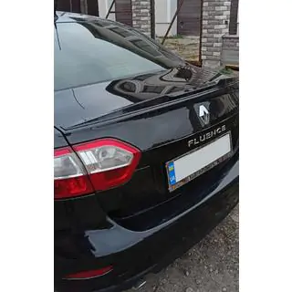 Lip Spoiler (Sunplex, black) (125.4cm x 7.2cm) Renault Fluence 2009-2016 photo 4