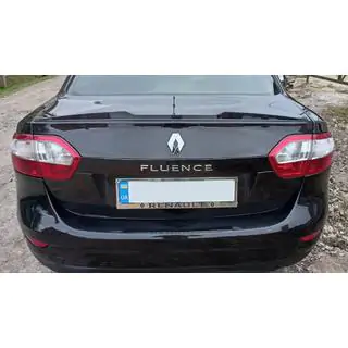 Lip Spoiler (Sunplex, black) (125.4cm x 7.2cm) Renault Fluence 2009-2016 photo 2