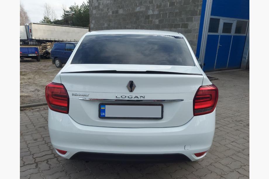 Renault Logan II 2013-2022 Lip Spoiler (Sunplex, black) (118.5cm x 5.5cm) Photo 1