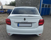 Dacia Logan II 2013-2022 Lip Spoiler (Sunplex, black) (118.5cm x 5.5cm) photo 2