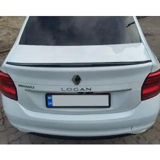 Lip Spoiler (Sunplex, black) (118.5cm x 5.5cm) Dacia Logan II 2013-2022 photo 1