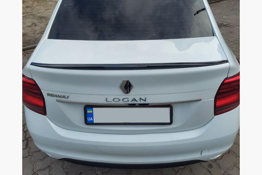 Dacia Logan II 2013-2022 Lip Spoiler (Sunplex, black) (118.5cm x 5.5cm) Image