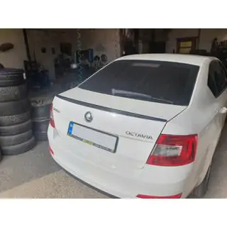 Lip Spoiler (Sunplex, black) (115.4cm *6cm) Skoda Octavia III A7 2013-2019 photo 4