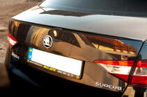 Skoda Superb 2015-2024 Lip Spoiler (Sunplex, black) (119.2cm*7.3cm) photo 4