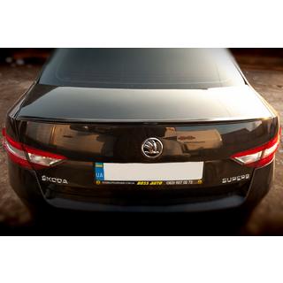 Lip Spoiler (Sunplex, black) (119.2cm*7.3cm) Skoda Superb 2015-2024 photo 3