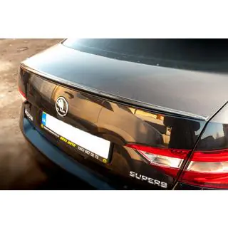 Lip Spoiler (Sunplex, black) (119.2cm*7.3cm) Skoda Superb 2015-2024 photo 1