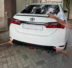 Toyota Corolla 2013-2019 Lip Spoiler (Sunplex, black) (118cm *6.4cm) photo 2