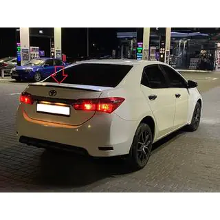 Lip Spoiler (Sunplex, black) (118cm *6.4cm) Toyota Corolla 2013-2019 photo 4