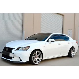 Window deflectors with chrome trim (4 pcs, HIC) Lexus GS 2011-2020 photo 3