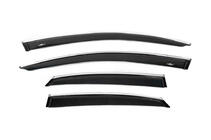Lexus NX 2014-2021 Window deflectors with chrome trim (4 pcs, HIC) photo 1