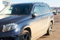 Mercedes GLE W167 2018- Window deflectors with chrome trim (4 pcs, HIC) photo 1