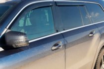 Mercedes GLE W167 2018- Window deflectors with chrome trim (4 pcs, HIC) photo 2