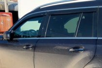 Mercedes GLE W167 2018- Window deflectors with chrome trim (4 pcs, HIC) photo 3