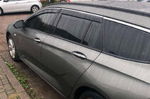 Opel Insignia 2017-2022 Window deflectors with chrome trim SW (4 pcs, HIC) photo 1