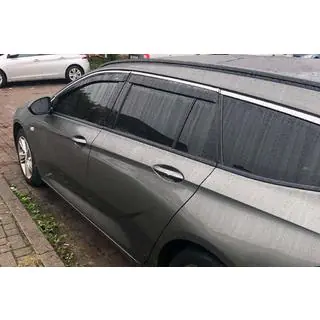 Window deflectors with chrome trim SW (4 pcs, HIC) photo 1
