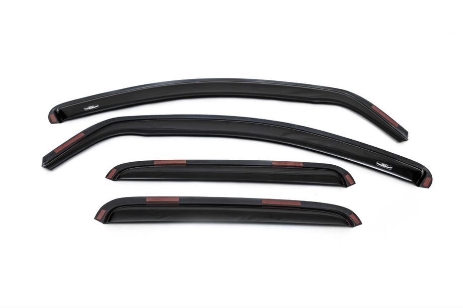 Dacia Duster 2008-2018 In-channel window deflectors (4 pcs, HIC) Image