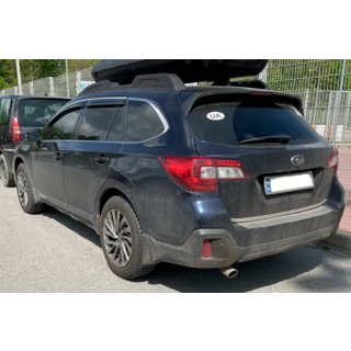 Window visors with chrome trim (4 pcs, HIC) Subaru Legacy 2014-2019 photo 2