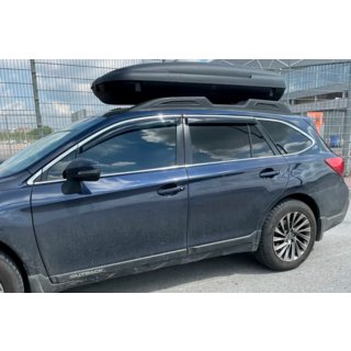 Window visors with chrome trim (4 pcs, HIC) Subaru Legacy 2014-2019 photo 1