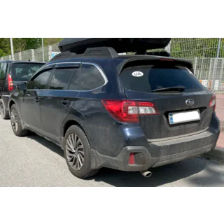 Window visors with chrome trim (4 pcs, HIC) photo 2