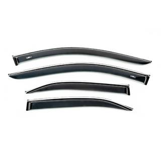 Window visors with chrome trim (USA, 4 pcs, HIC) Toyota Camry 2006-2011 photo 1