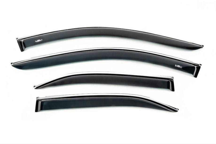Toyota Camry 2006-2011 Window visors with chrome trim (USA, 4 pcs, HIC) Image