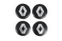 Renault Black Wheel Center Caps 5888 (60mm to 56mm, Set of 4) photo 2