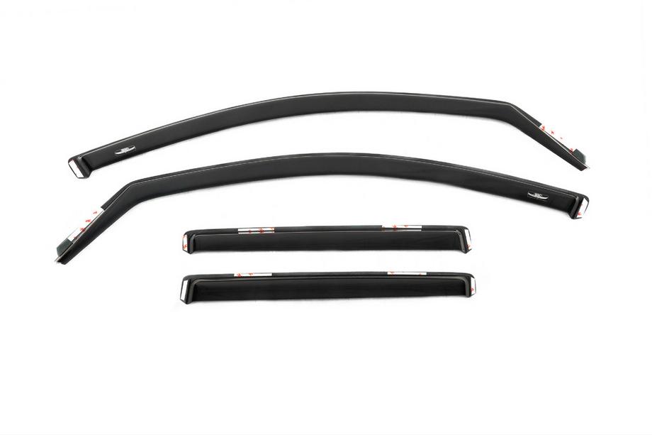 Volkswagen Tiguan 2007-2016 In-channel window deflectors (4 pcs, HIC) Image
