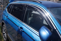 Volkswagen Tiguan 2016-2023 Window Deflectors Allspace LWB (4 pcs, HIC) photo 1