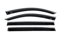 Volkswagen Tiguan 2016-2023 Window deflectors with chrome trim Allspace LWB (4 pcs, HIC) photo 1