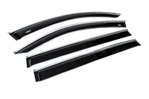 Volkswagen Tiguan 2016-2023 Window deflectors with chrome trim Allspace LWB (4 pcs, HIC) photo 3