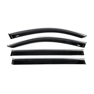 Window deflectors with chrome trim Allspace LWB (4 pcs, HIC) photo 1