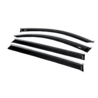 Window deflectors with chrome trim Allspace LWB (4 pcs, HIC) photo 2