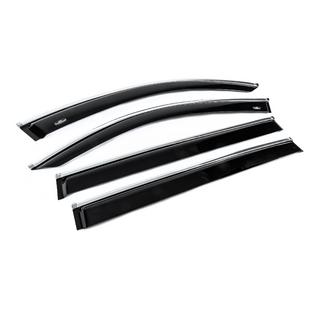 Window deflectors with chrome trim Allspace LWB (4 pcs, HIC) photo 3
