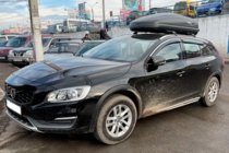 Volvo V60 2011-2018 Window visors with chrome trim (4 pcs, HIC) photo 1