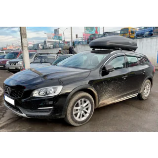 Window visors with chrome trim (4 pcs, HIC) Volvo V60 2011-2018 photo 1