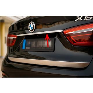Chrome trim above license plate BMW X6 F16 2014-2019 photo 1