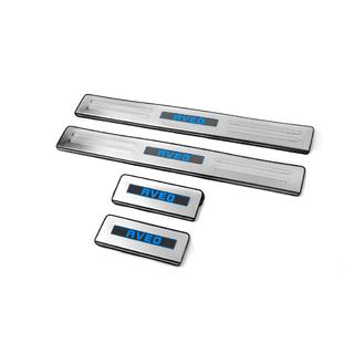 Door Sill Protectors Libao (4 pcs, Stainless Steel) Chevrolet Aveo T300 2011-2020 photo 3