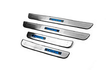 Chevrolet Captiva 2006-2019 Libao LED Door Sill Plates (2006-2011, 4 pcs, Stainless Steel) photo 1