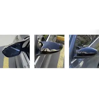 Mirror covers without indicator cutout BMW-style (2 pcs)