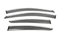 Chevrolet Cruze 2009–2015 Window Deflectors with Chrome Trim SD (4 pcs, ABM) photo 2