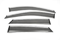 Hyundai IX-35 2010-2015 Chrome Window Deflectors (4 pcs, ABM) photo 1